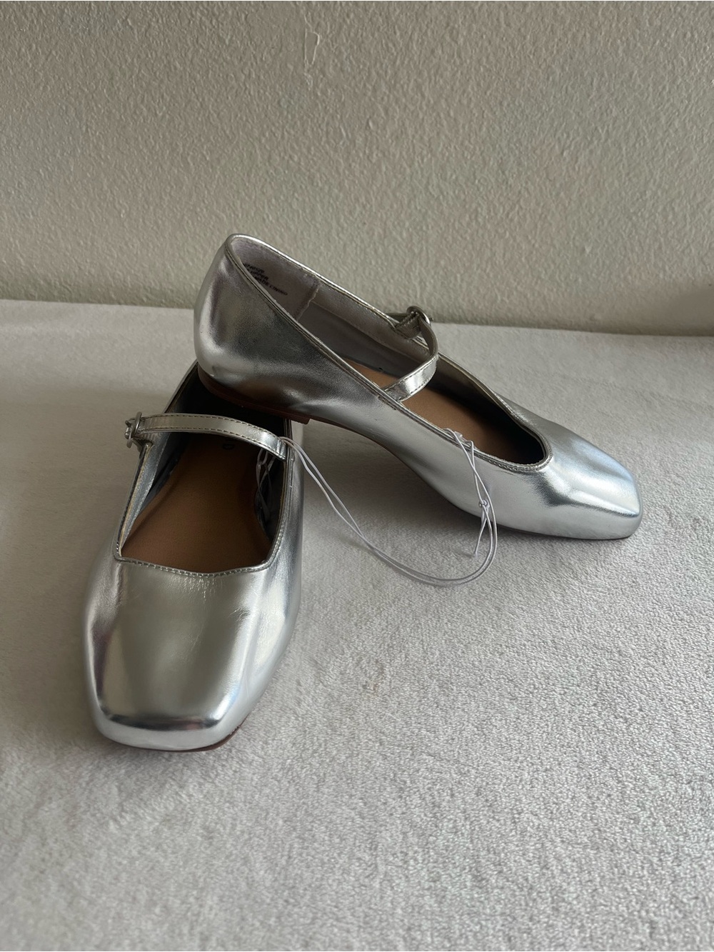 Torrid Silver Mary Jane Block Flat Pumps - Women's Metallic Dress Shoes 7W